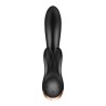 Double Flex Vibrador Punto G 3 Motores Satisfyer APP Connect Negro