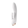 Double Flex Vibrador Punto G 3 Motores Satisfyer APP Connect Blanco