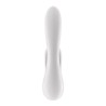 Double Flex Vibrador Punto G 3 Motores Satisfyer APP Connect Blanco