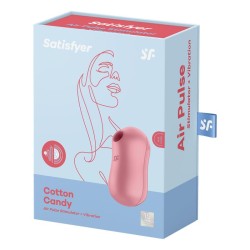 Cotton Candy Succionador de Clítoris y Vibrador Light Red