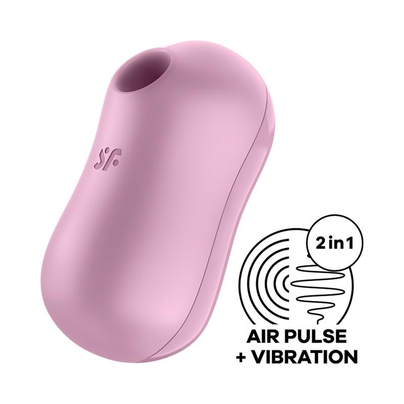 Cotton Candy Succionador de Clítoris y Vibrador Lila