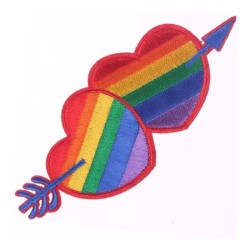 Parche de Corazon Colores Bandera LGBT+