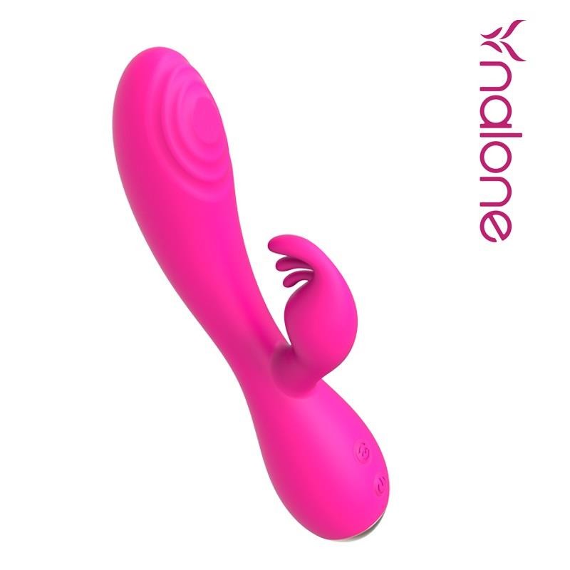 Conejito Vibrador Magic Stick con Pulsación Fucsia