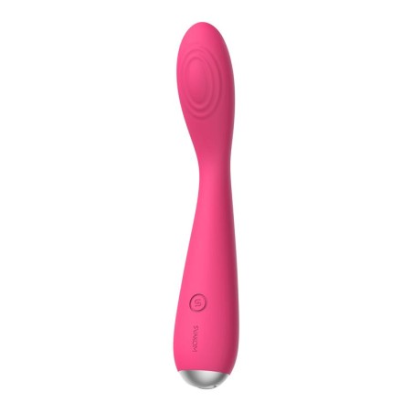 Iris Vibrador Punto G USB Silicona Rojo Ciruela