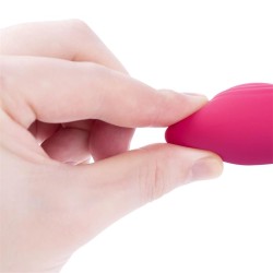 Iris Vibrador Punto G USB Silicona Rojo Ciruela