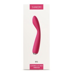 Iris Vibrador Punto G USB Silicona Rojo Ciruela