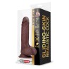 Slidy Dildo Realista Dual Layer Retráctil y Orientable 7