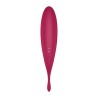 Twirling Pro Succionador y Vibrador APP Satisfyer Connect Dark Red