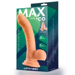 Sean Dildo Realista con Testículos 7.5 Natural