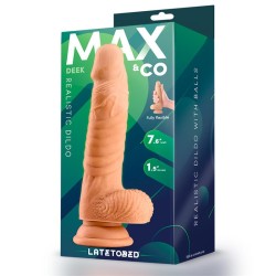 Deek Dildo Realista con Testiculos 7.6 Natural