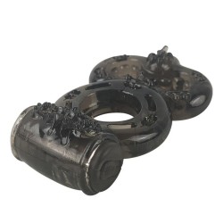 Anillo para el Pene con Vibración Negro