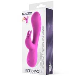 Mauve Vibrador Unibody Silicona Líquida USB Rosa