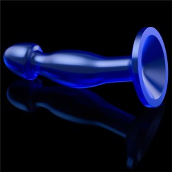 Plug Anal Flawless Azul Transparente 6.5