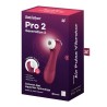 Pro 2 Gen 3 Liquid Air Technology Succión y Vibración App Connect Wine Red - Rojo Vino