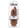 Pene Doble Two Cocks One Hole Bronceado 9