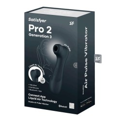 Pro 2 Gen 3 Liquid Air Technology Succión y Vibración App Connect Negro