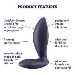 Plug Anal con Vibración APP Satisfyer Connect Power Plug