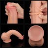 Dildo Dual Layer Piel Retractil 11.5