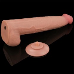 Dildo Dual Layer Piel Retractil 13.5