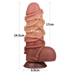 Dildo Dual Layer Tamaño King Nature 9.5