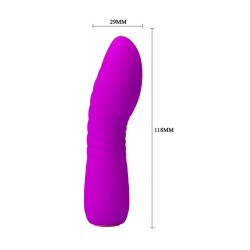 Vibrador Abner USB Silicona Purpura