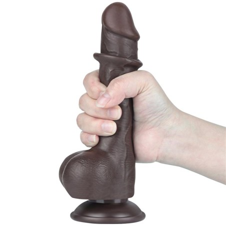 Dildo Dual Layer Piel Deslizante 7.5