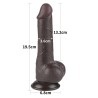 Dildo Dual Layer Piel Deslizante 7.5