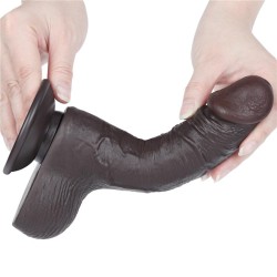 Dildo Dual Layer Piel Deslizante 7.5