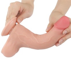 Dildo Dual Layer Piel Deslizante 8.5