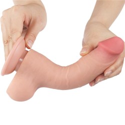 Dildo Dual Layer Piel Deslizante 8