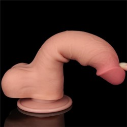 Dildo Dual Layer Piel Deslizante 8