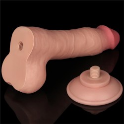 Dildo Dual Layer Piel Deslizante 8