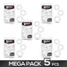 Pack de 5 Set 3 Anillos para el Pene Beaded Flexible Transparente