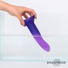 Dildo con Vibración que Cambia de Color Azul a Púrpura Talla M 17 cm