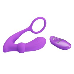 Warren Plug Anal y Anillo para el Pene con Vibración y Pulsación a Control Remoto