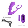 Warren Plug Anal y Anillo para el Pene con Vibración y Pulsación a Control Remoto