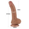 Dildo Sliding Skin 7.5 Marrón