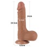 Dildo Sliding Skin 7.5 Marrón