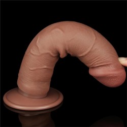 Dildo Sliding Skin 8 Marrón