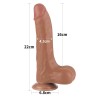 Dildo Sliding Skin 8.5 Marrón