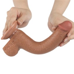 Dildo Sliding Skin 9 Marrón