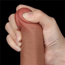 Dildo Sliding Skin 9 Marrón