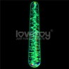 Dildo de Cristal que Brilla en la Oscuridad Dark Twilight Slim Fantasy