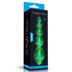 Dildo de Cristal que Brilla en la Oscuridad Dark Twilight Gleam Tantalizing Orbs