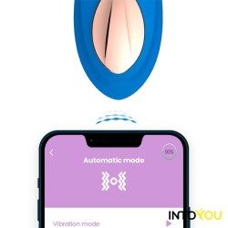 Vibrador de Braguita con APP Silicona Azul