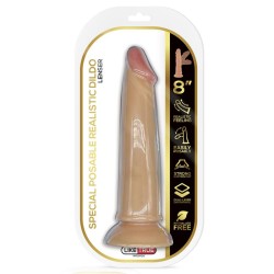 Lenser Dildo Realista Articulable-Posable 8 Natural