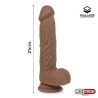 Dildo Realista Silicona Líquida Dual Layer 8.25 Bronceado