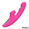 Enles Vibrador con Beating Ball, Thrusting y Función de Calor