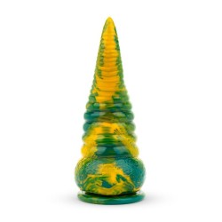 Dildo Tentacle Delight Verde y Amarillo 22.4 cm - 8.8