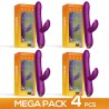 Pack de 4 Sendel Vibrador con Anillo de Bolas Up and Down y Pulsación con APP